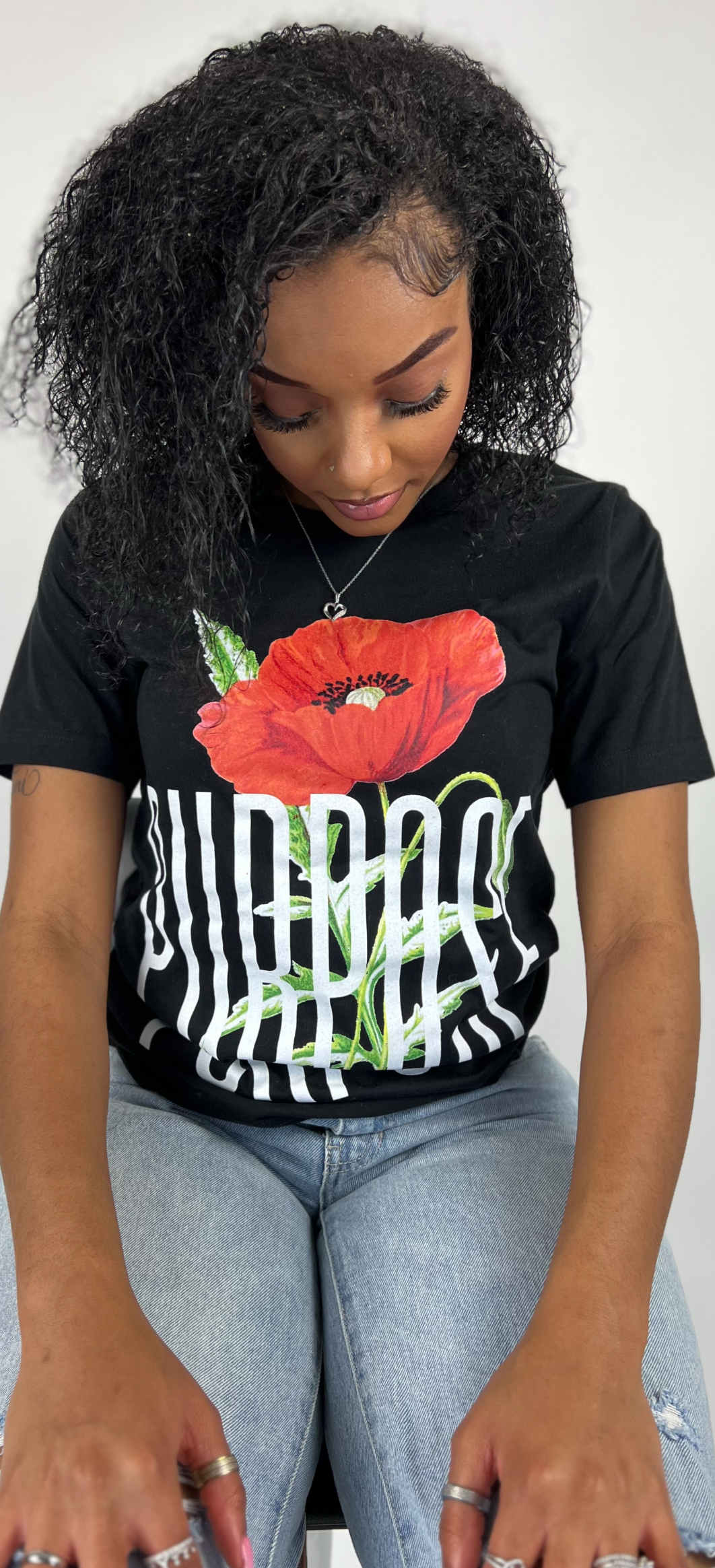 Bloom Collection Tee Black