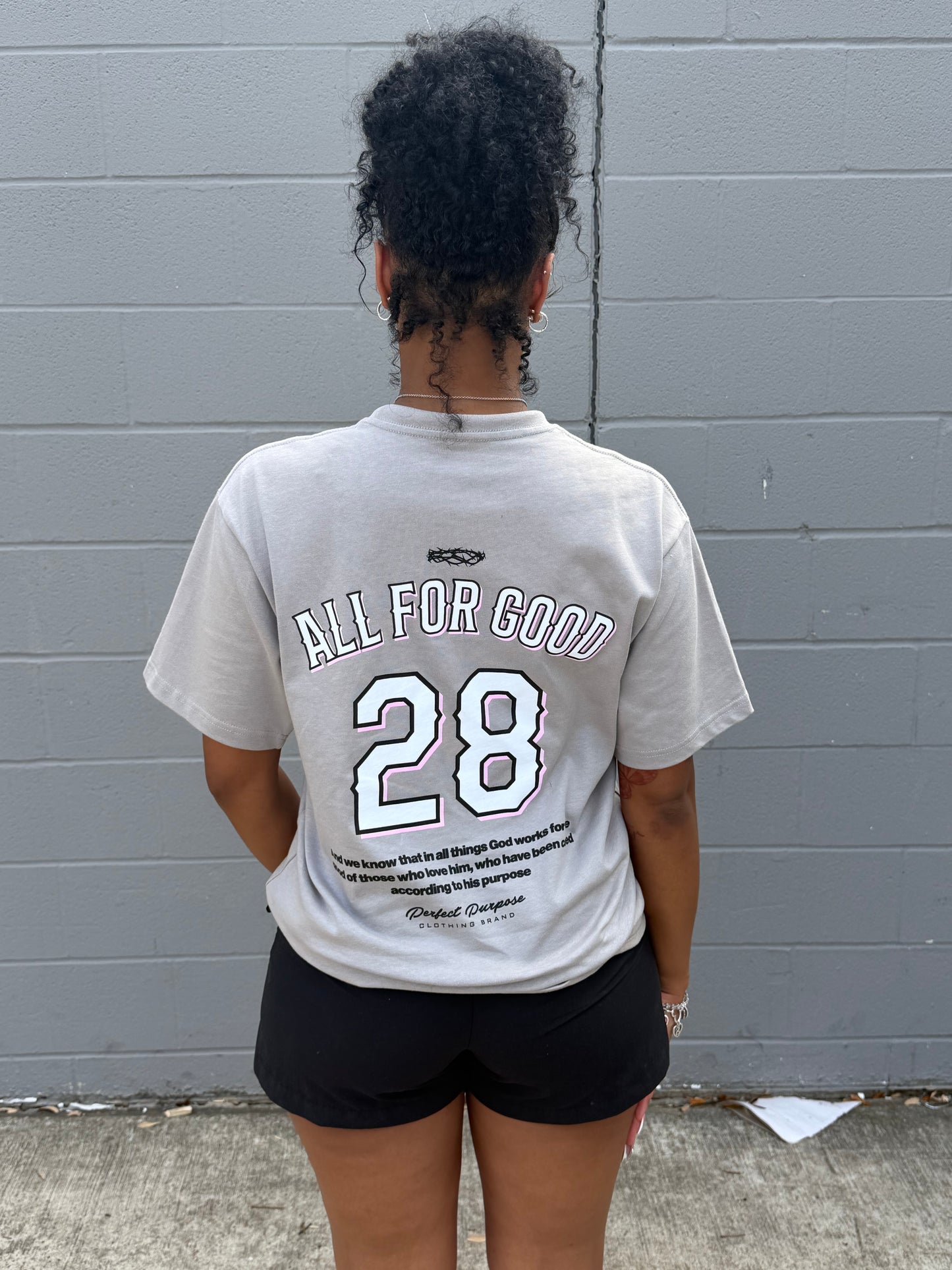 Romans 8:28 Oversized Tee